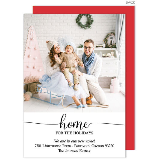 Chic Home for the Holidays Photo Announcements